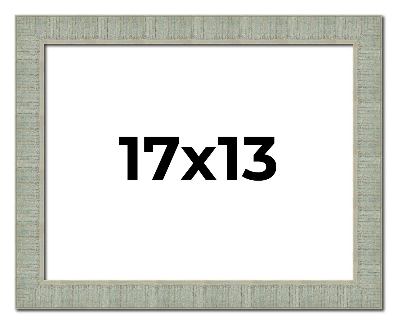13x17 Sculpted Picture Frame with UV-Resistant Acrylic & Acid Free Backing, Available in 5 Finishes - Black, Blue, Gold, Silver, and White
